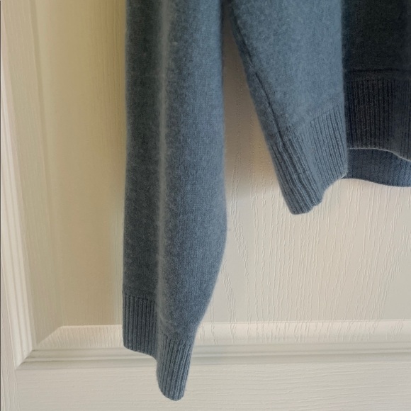 NAADAM Deep Teal V-Neck Sweater - Picture 4 of 7